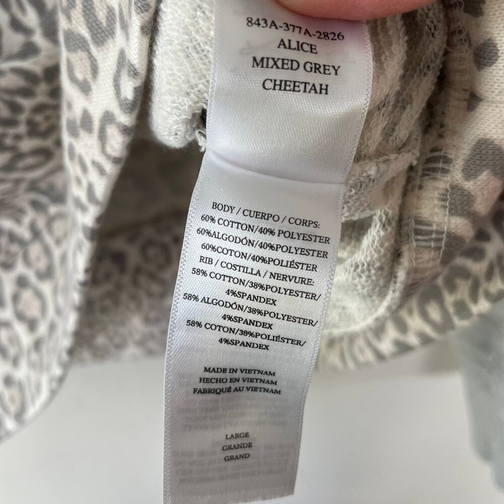 Rails Alice Mixed Gray Cropped Sweater Size L - image 6